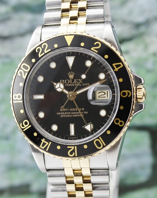(image for) A ROLEX VINTAGE OYSTER PERPETUAL DATE / GMT-MASTER - 16753